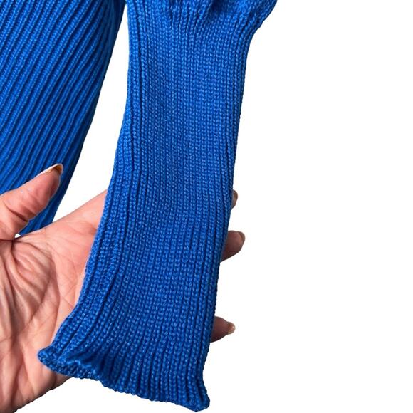 Princess Polly Colbolt Blue Knit Larnee Turtleneck Womens Sweater Blue Small - Picture 9 of 14